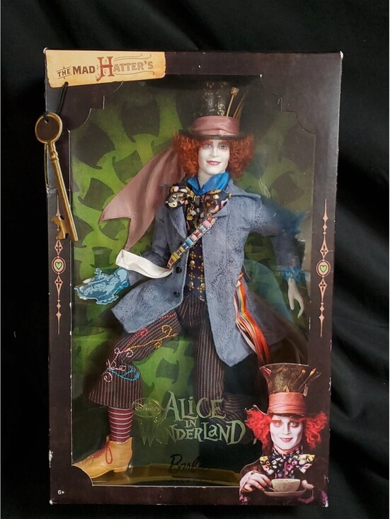 Disney Other - Barbie Disney Alice in Wonderland The Mad Hatter Doll 2009 Mattel T2104 EXCELLEN